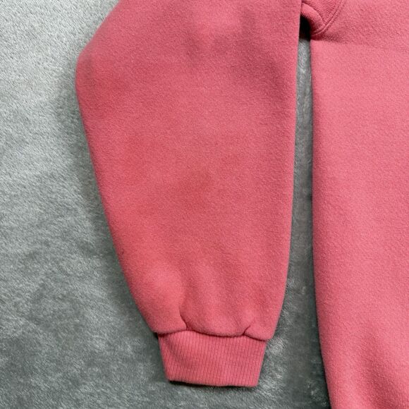 Vintage Lee Heavyweight Sweatshirt Women’s XL Pink Floral Wheel Barrel Garden - Picture 9 of 9